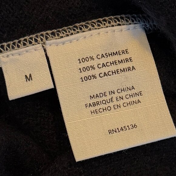 Naadam Cashmere Pullover Hoodie w/Contrast Stitching - Picture 6 of 6